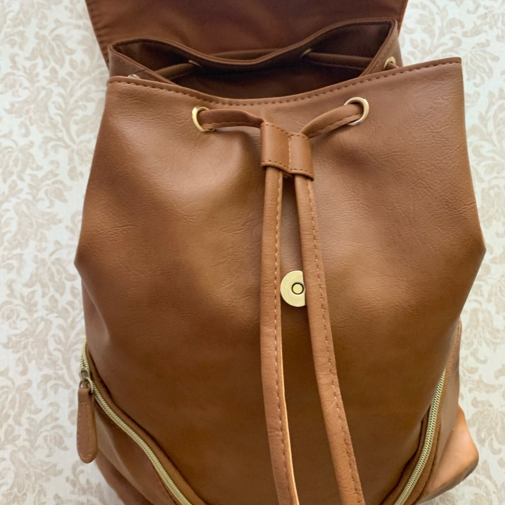 Elegant Tan Backpack - Picture 2 of 6